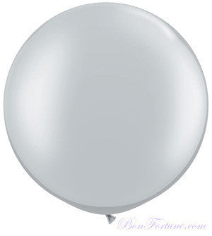 Pearl Round Balloon-Silver