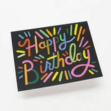 Fireworks Birthday Card