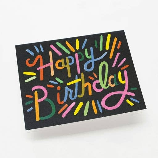 Fireworks Birthday Card