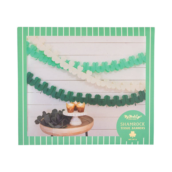 PLHB399 - Shamrock Crepe Paper Banner Set