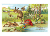 Joyful Easter Postcard Box - 36 Unique Vintage Postcards