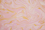 Hand Marbled Wrapping Paper Sheets - Free Spirit Marshmallow