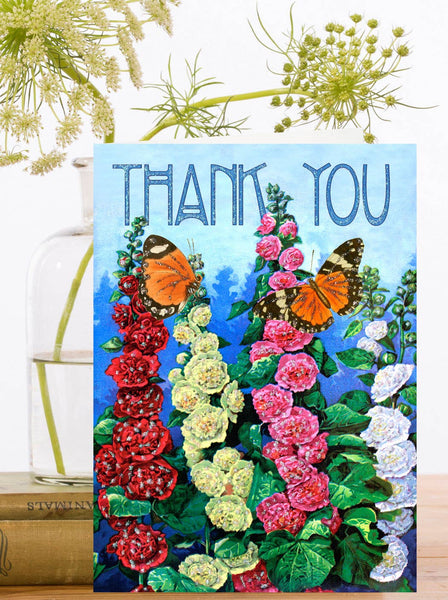 TC011P ~ Hand Glittered Thank You Card