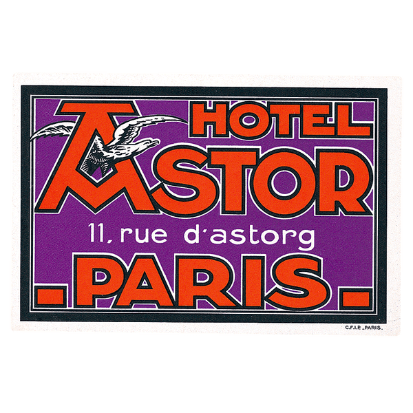Bonjour Paris - Travel Label Sticker Box