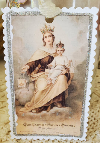 Lady of Mount Carmel Gift Tag Ornament Keepsake