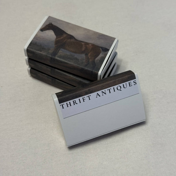 Vintage Style Brown Horse Match Box
