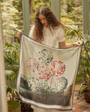 FABLE Carnations Large Square Scarf