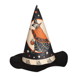 Vintage Halloween Felt Witch Hat, one size fits most