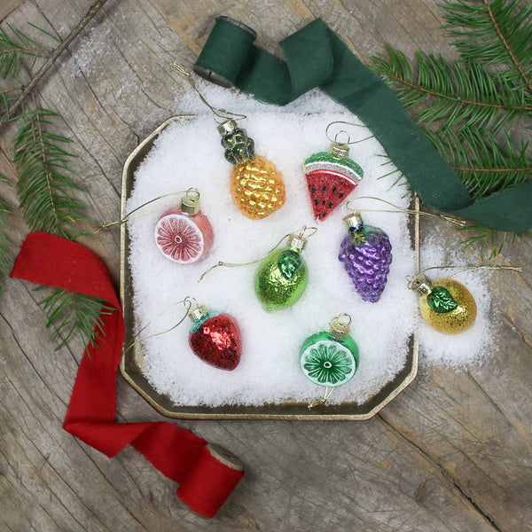 Fruit Ornaments, Glass, Box/8