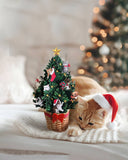 Mini Meowy Christmas Tree (10 Pop-up Greeting Cards)