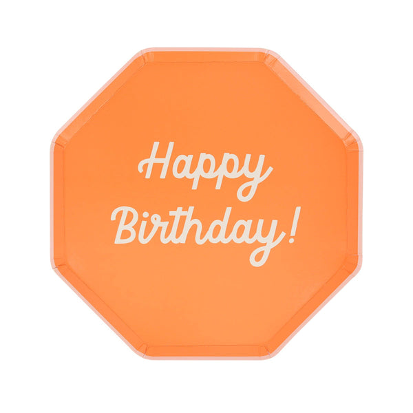 Mixed Happy Birthday Side Plates