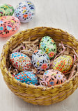 Kashmiri Flower Handpainted Easter Egg Decoration