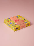 Bitten Peach Caramels, Yellow Floral Gift Box, 6 oz