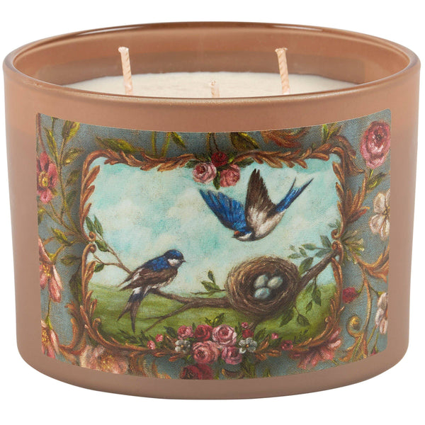 Blue Swallows Candle