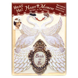 Greeting Card with Tiara, Bride to Be, Swans