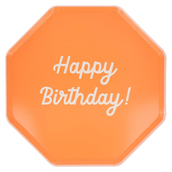 Mixed Happy Birthday Dinner Plates