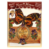 Greeting Card with Tiara, Fly Birthday Girl, Monarch