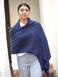 Cashmere Scarf/Wrap Navy