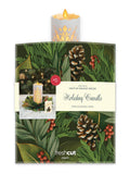 Holiday Candle with Lights (6 Pop-up Greeting Cards)