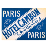 Bonjour Paris - Travel Label Sticker Box