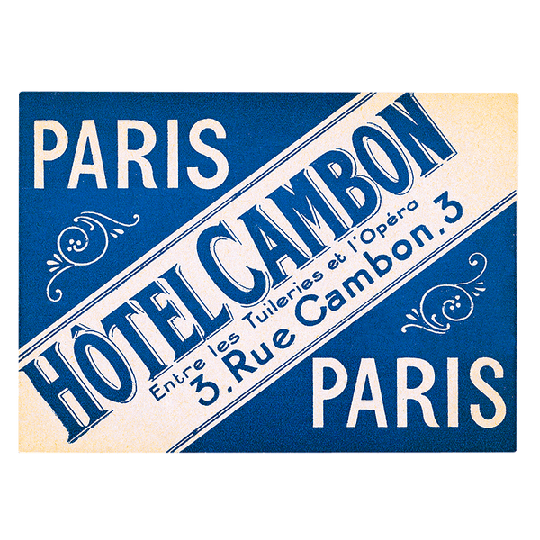 Bonjour Paris - Travel Label Sticker Box