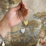 Vintage Style Heart Shaped Locket: Gold Tone