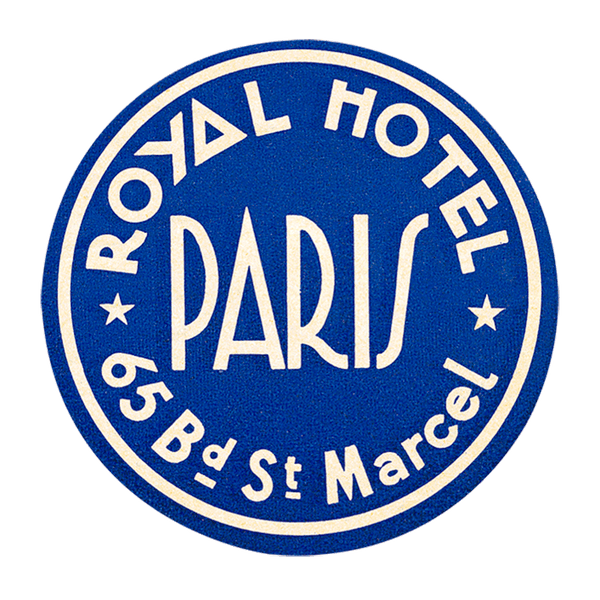 Bonjour Paris - Travel Label Sticker Box