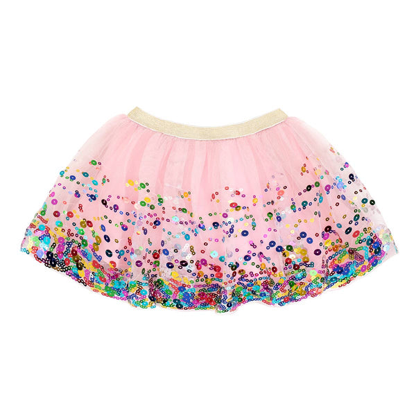 Pink Confetti Tutu - Dress Up Skirt - Kids Tutu: 4-6Y