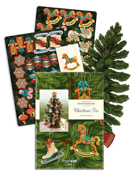 Christmas Tree (6 Pop-up holiday Greeting Cards)