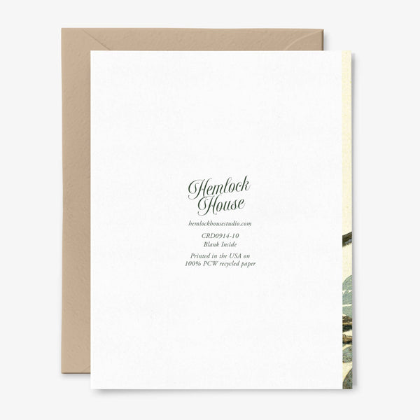 Bird Branch Card | Any Occasion | Vintage Art: Packaged in Plastic Sleeves
