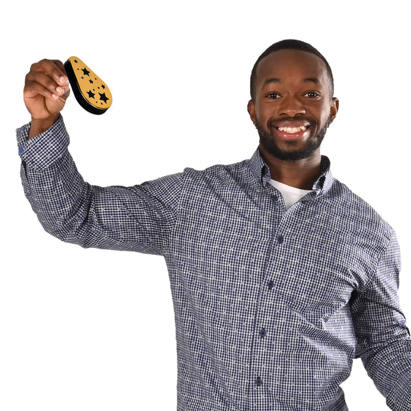 Plastic Metallic Black and Gold Noisemakers
