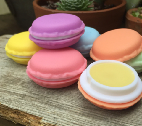 Maccaron Lip Balm Compact: Yellow-Pink Lemonade