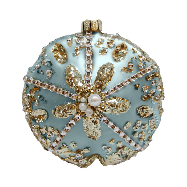 Blue Sandollar w/Jewels Orn