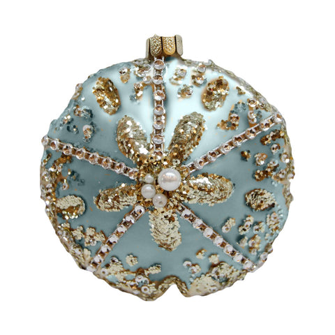 Blue Sandollar w/Jewels Orn