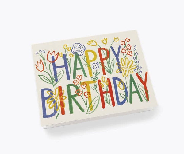 Brushstroke Birthday Card