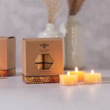Pure Beeswax Tea Lights: Case of 6 Packs (8)