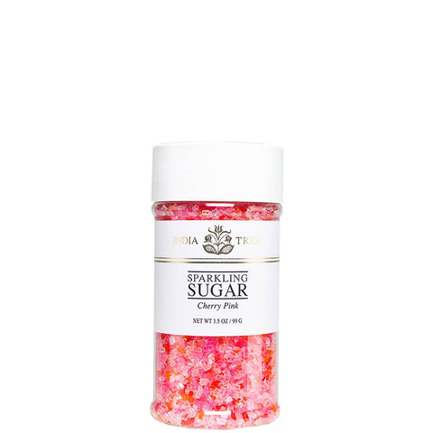 Cherry Pink Sparkling Sugar: Small Jar (3.5 oz) – Case of 6