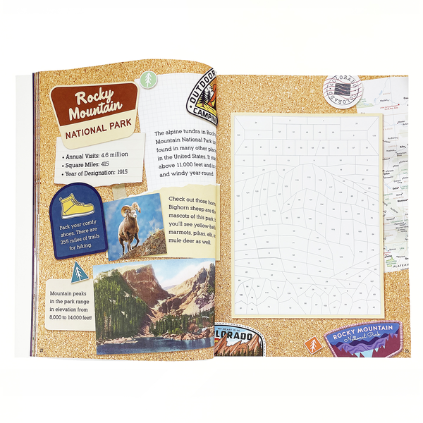 National Parks: Sticker-by-Number Activity Book