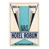 Bonjour Paris - Travel Label Sticker Box