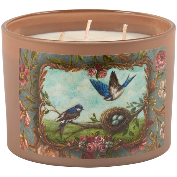 Blue Swallows Candle
