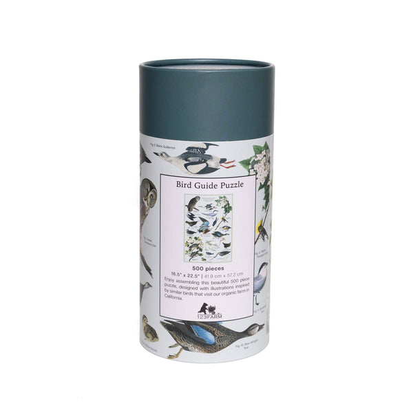 Birds Puzzle – 500 Pc Tube with Vintage Illustrations