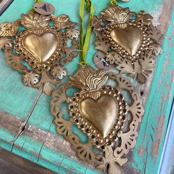 Cutout Sacred Heart Ornaments: A