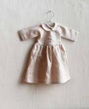 Doll Dress – Oat Linen Peter Pan Collar