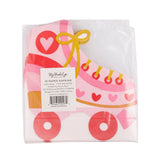 PLNP766 - Foil Roller Skate Shaped Guest Napkin