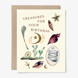 Treasures For Your Birthday Card | Collage | Stars & Moon: Packaged in Plastic Sleeves