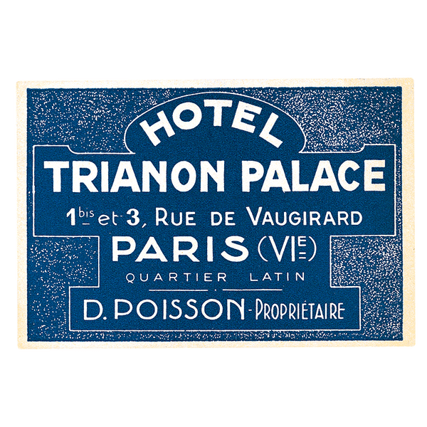 Bonjour Paris - Travel Label Sticker Box