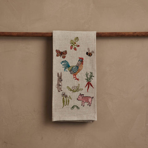Garden Gathering Tea Towel