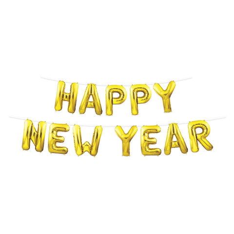 Happy New Year Balloon Streamer - GD