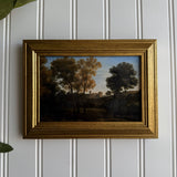 Vintage style Castle Scenery Art Print Framed: PRINT WITH FRAME