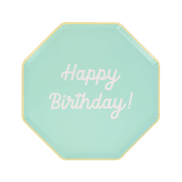 Mixed Happy Birthday Side Plates